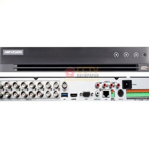 Hikvision DVR 7216HUHI-K2 for 16-channel CCTV recording.