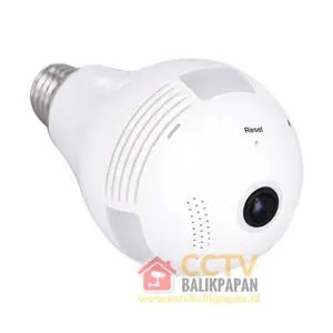 HD Wifi Panorama CCTV Lampu / Bohlam 1,3MP untuk pengawasan di Balikpapan.
