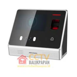 Hikvision DS-K1T605EF access control device with fingerprint scanner and keypad.