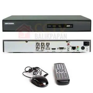 HIKVISION DVR 7204HQHI-K1 4-channel security recorder for CCTV systems.