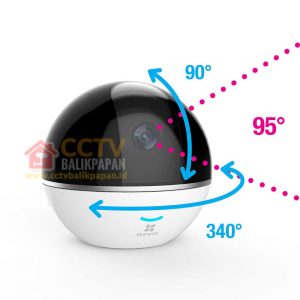 PTZ IP Camera EZVIZ C6T with 360° rotation and high-resolution lens.