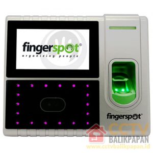 Modern Fingerspot Hybrid Pro Series CCTV scanner with green LED indicator.