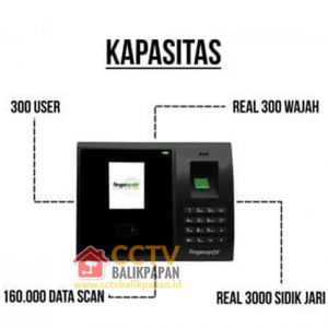 CCTV access control device with fingerprint and face recognition features.