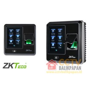 Fingerprint ZKTeco SF300 biometric access control device with touchscreen.