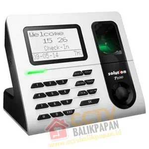 Alarm system with keypad and fingerprint scanner for security.