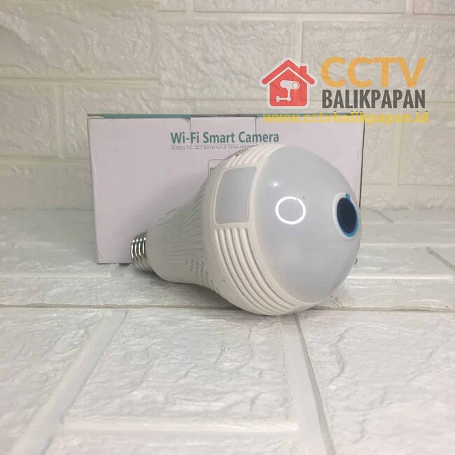 Wireless Wi-Fi Smart CCTV Bulb Camera for Home Security.