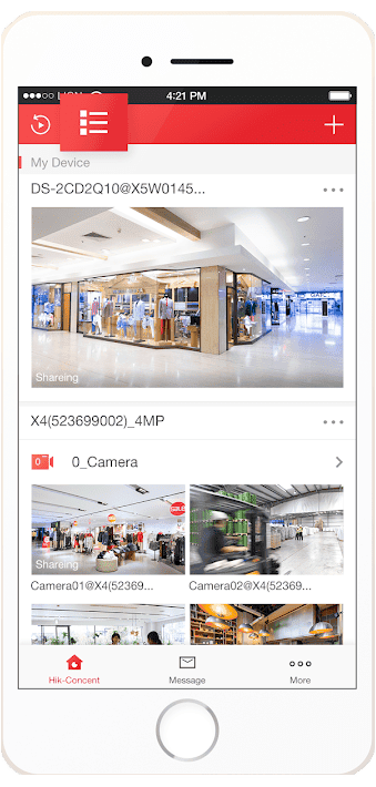 Modern CCTV cameras installed in a shopping mall for security monitoring.