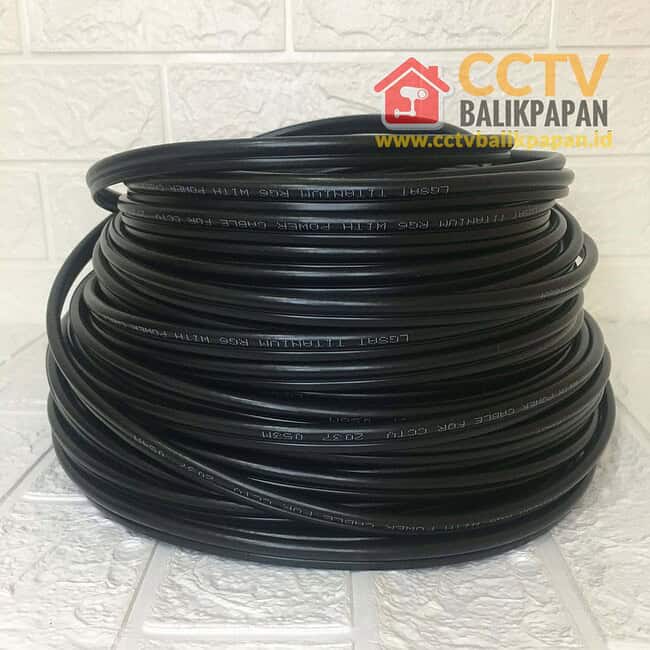 High-quality analog CCTV cable for reliable security camera connections in Balikpapan.