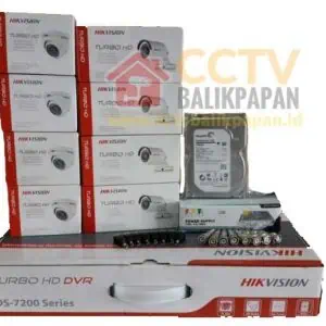 HIKVISION 8 Channel CCTV Kit for security monitoring in Balikpapan.